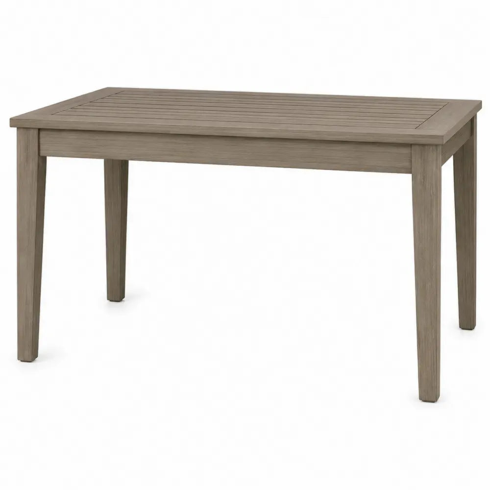 Gartentisch für den Außenbereich rechteckig 150 x 90 x 75 cm lackiertes Akazienholz Taupegrau