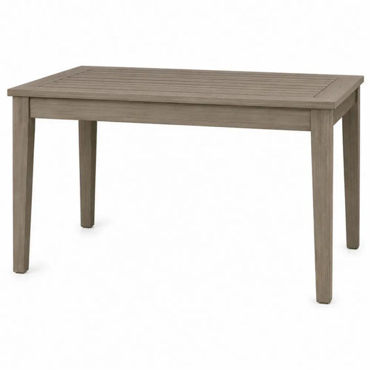 Gartentisch für den Außenbereich rechteckig 150 x 90 x 75 cm lackiertes Akazienholz Taupegrau